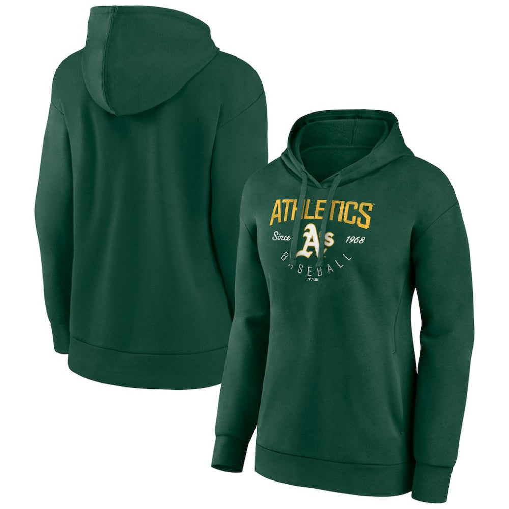 Oakland Athletics Women's Live For It Pullover Hoodie - Green Hoodies