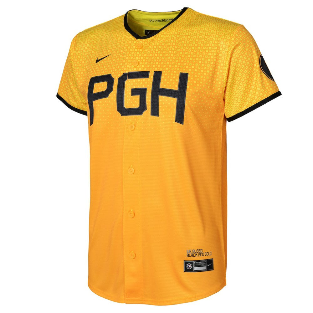 Pittsburgh Pirates Nike Preschool City Connect Replica Jersey - Gold Jerseys