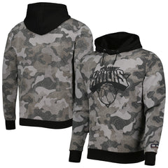 New York Knicks Hugo Boss Camo Pullover Hoodie Black