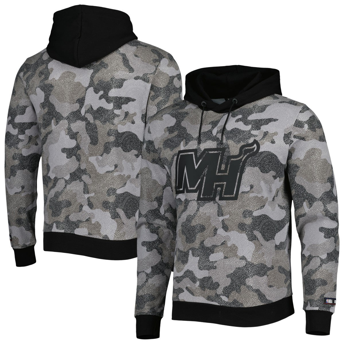 Miami Heat Hugo Boss Camo Pullover Hoodie Black