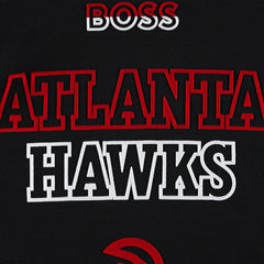 Atlanta Hawks NBA x Hugo Boss Team Bounce Tri-Blend Pullover Hoodie Black