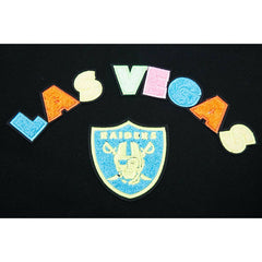 Las Vegas Raiders Pro Standard Women's Neon Fleece Pullover Hoodie Black
