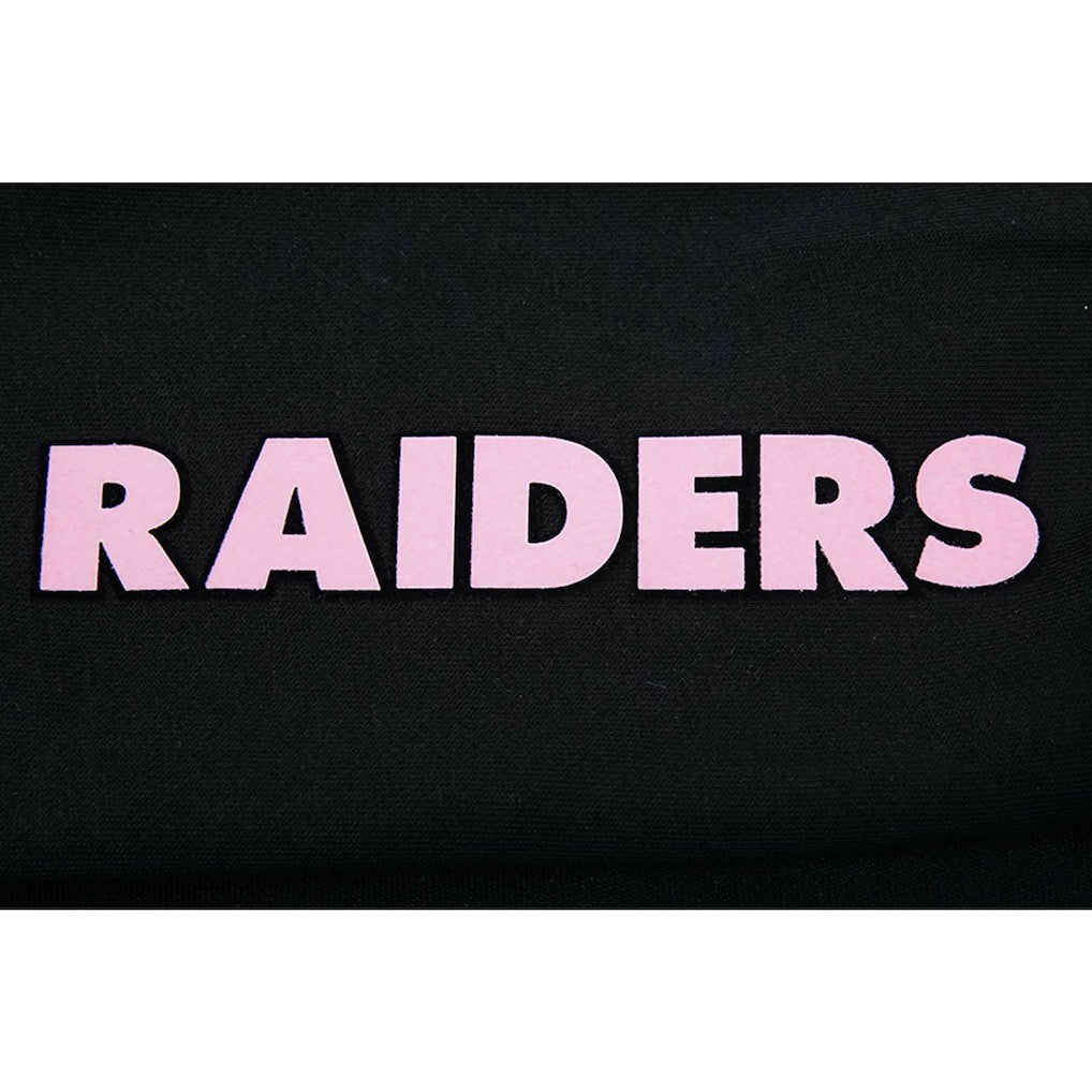 Las Vegas Raiders Pro Standard Women's Neon Fleece Pullover Hoodie Black