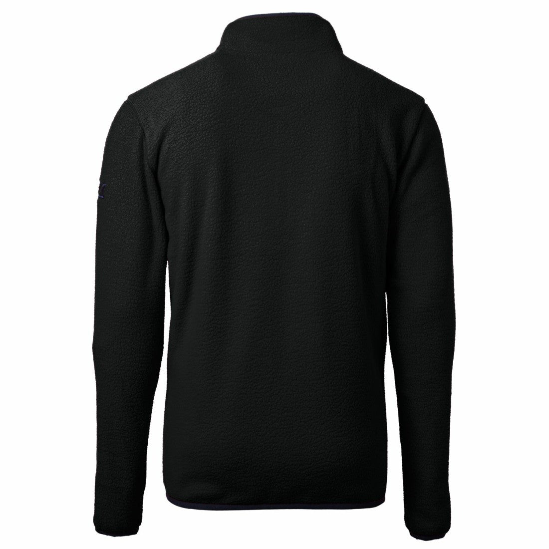 Detroit Lions Cutter & Buck Cascade Eco Sherpa Fleece Big & Tall Quarter-Zip Throwback Jacket Black
