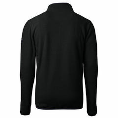 Detroit Lions Cutter & Buck Cascade Eco Sherpa Fleece Big & Tall Quarter-Zip Throwback Jacket Black