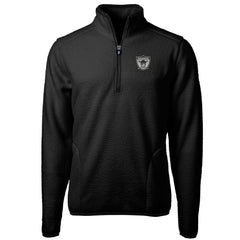 Las Vegas Raiders Cutter & Buck Cascade Eco Sherpa Fleece Big & Tall Quarter-Zip Throwback Jacket Black