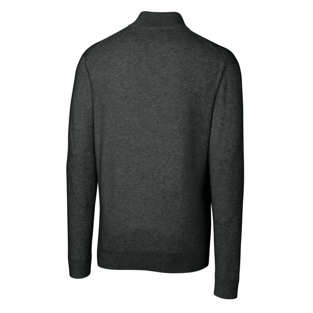 Detroit Lions Cutter & Buck Throwback Logo Lakemont Tri-Blend Big & Tall Quarter-Zip Pullover Sweater Heather Charcoal