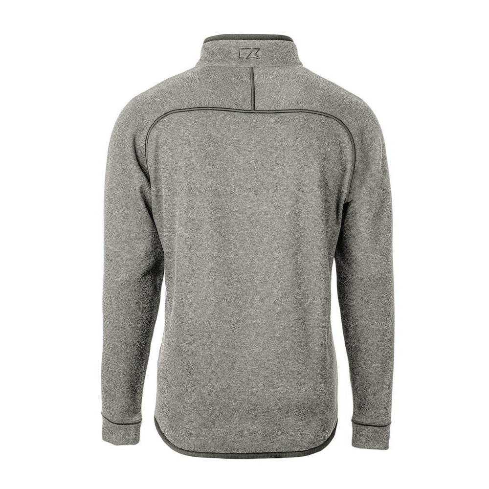 Chicago Bears Cutter & Buck Mainsail Sweater-Knit Big & Tall Half-Zip Pullover Jacket Heather Gray