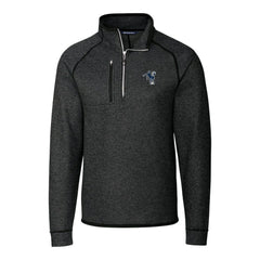 Indianapolis Colts Cutter & Buck Mainsail Sweater-Knit Big & Tall Half-Zip Pullover Jacket Heather Charcoal