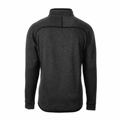 Detroit Lions Cutter & Buck Mainsail Sweater-Knit Big & Tall Half-Zip Pullover Jacket Heather Charcoal