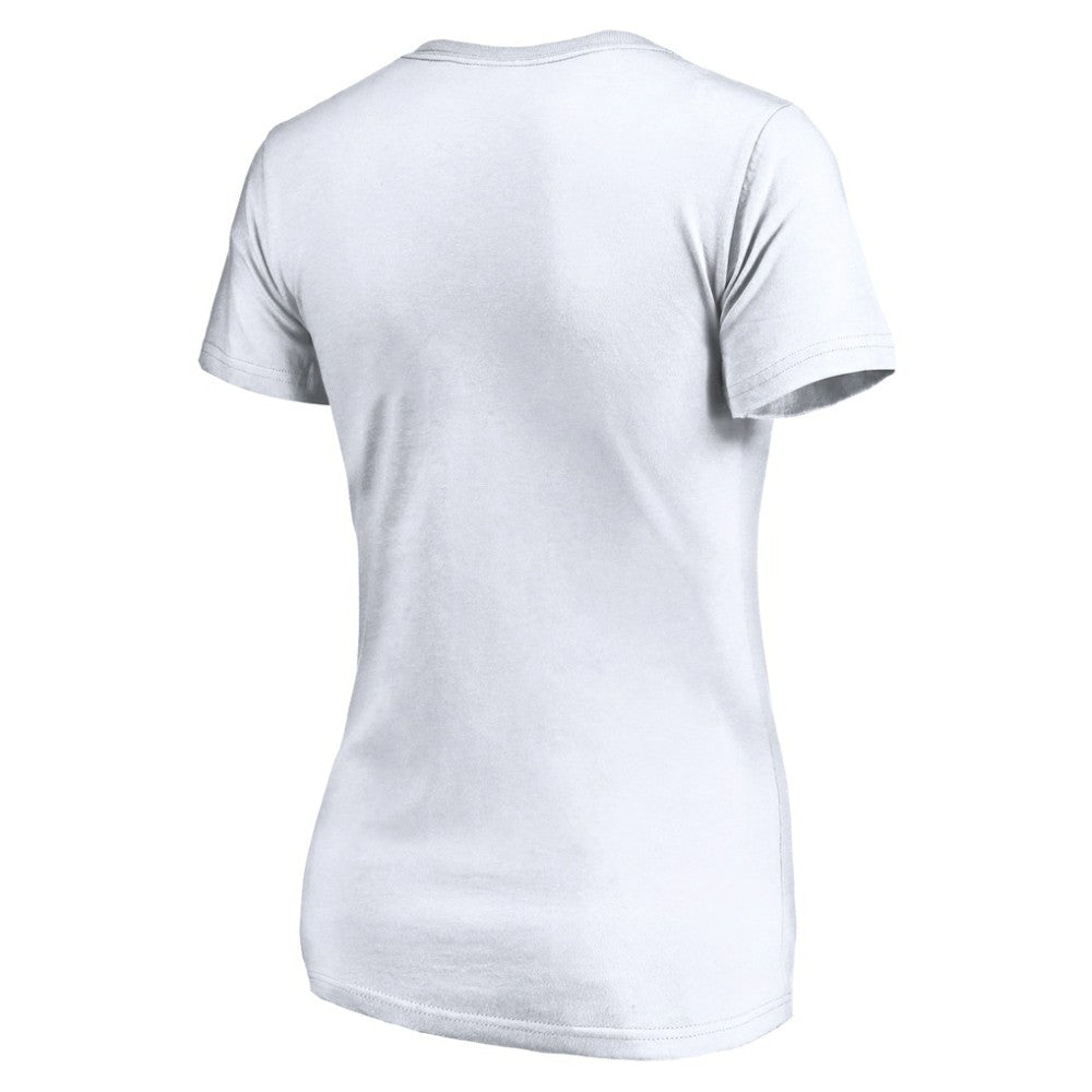 Los Angeles Dodgers Women's Official Logo V-Neck T-Shirt - White T-shirts
