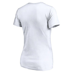 Los Angeles Dodgers Women's Official Logo V-Neck T-Shirt - White T-shirts