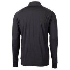 Miami Dolphins Cutter & Buck Adapt Eco Knit Stretch Recycled Quarter-Zip Throwback Pullover Top Black