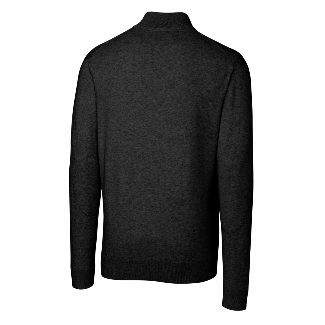 Detroit Lions Cutter & Buck Throwback Logo Lakemont Tri-Blend Quarter-Zip Pullover Sweater Black