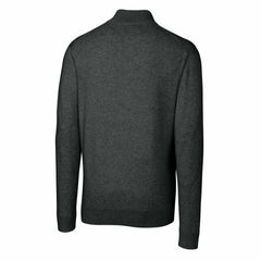 Detroit Lions Cutter & Buck Throwback Logo Lakemont Tri-Blend Quarter-Zip Pullover Sweater Heather Charcoal