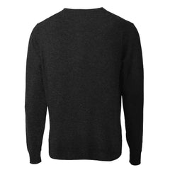 San Francisco 49ers Cutter & Buck Throwback Logo Lakemont Tri-Blend V-Neck Pullover Sweater Black