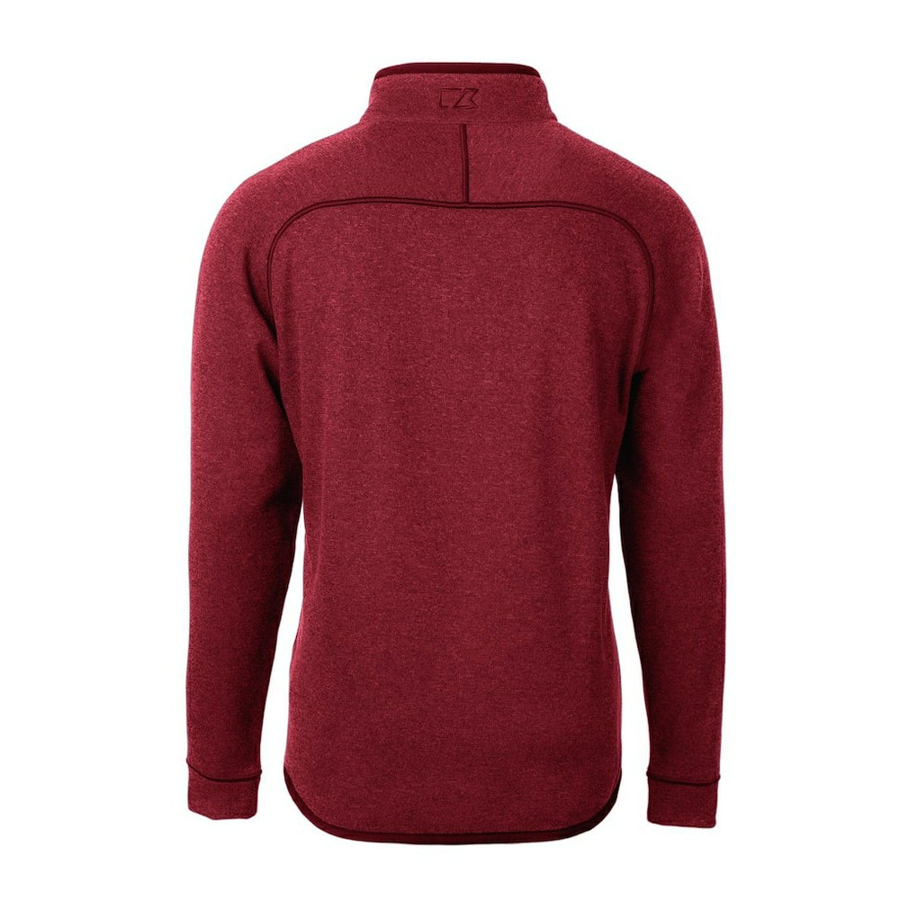 Atlanta Falcons Cutter & Buck Mainsail Sweater-Knit Half-Zip Pullover Jacket Red