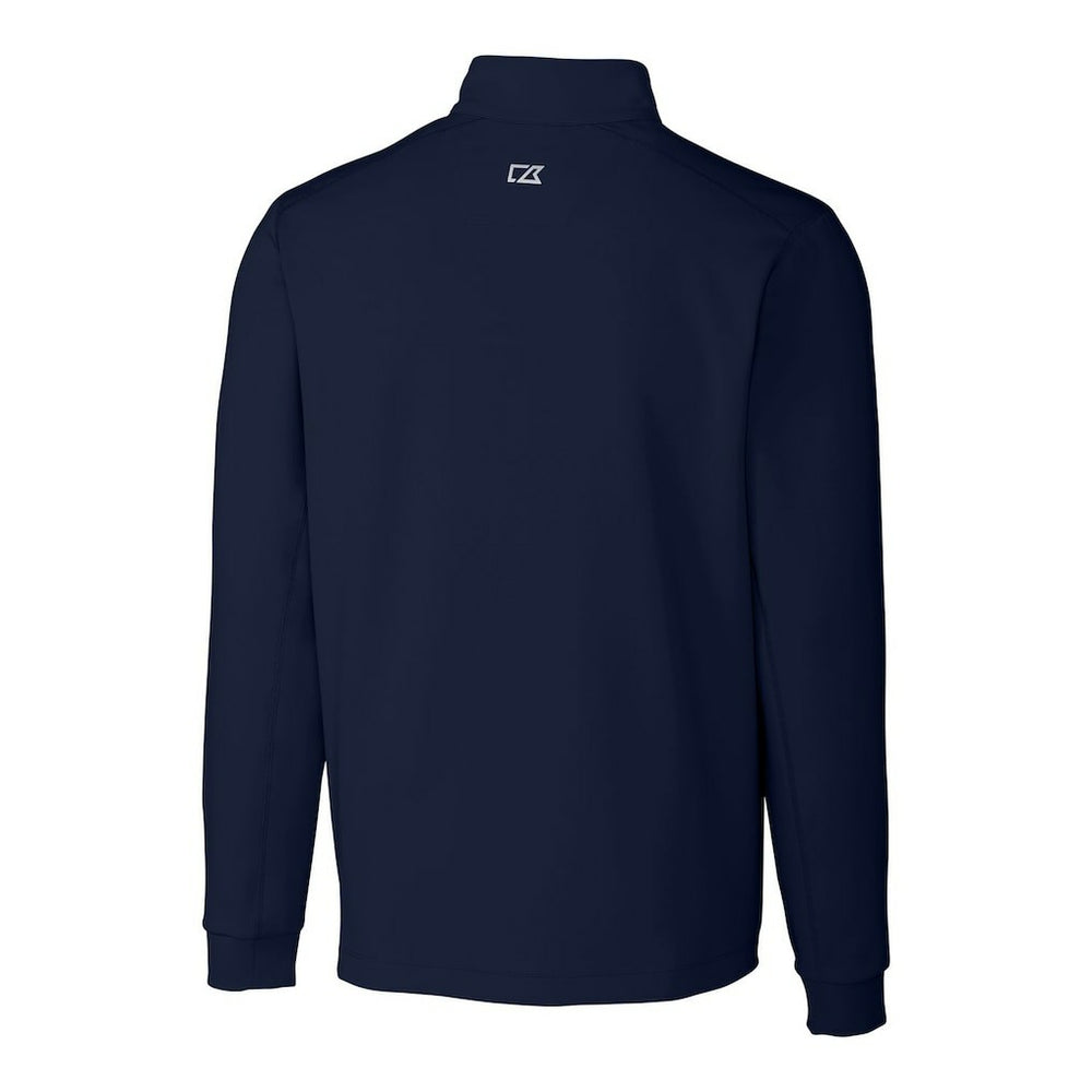 Chicago Bears Cutter & Buck Throwback Logo Traverse Stretch Quarter-Zip Pullover Top Navy