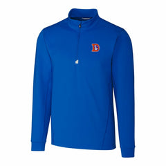 Denver Broncos Cutter & Buck Throwback Logo Traverse Stretch Quarter-Zip Pullover Top Royal