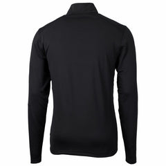 Tampa Bay Buccaneers Cutter & Buck Throwback Logo Virtue Eco Pique Recycled Quarter-Zip Pullover Top Black
