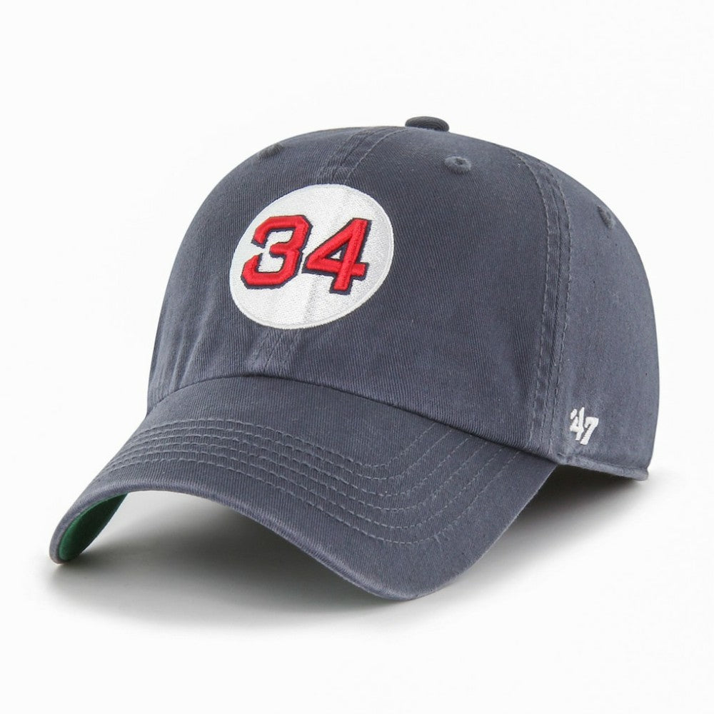 Boston Red Sox '47 Primary Team Logo David Ortiz #34 Fitted Franchise Hat - Blue Hats