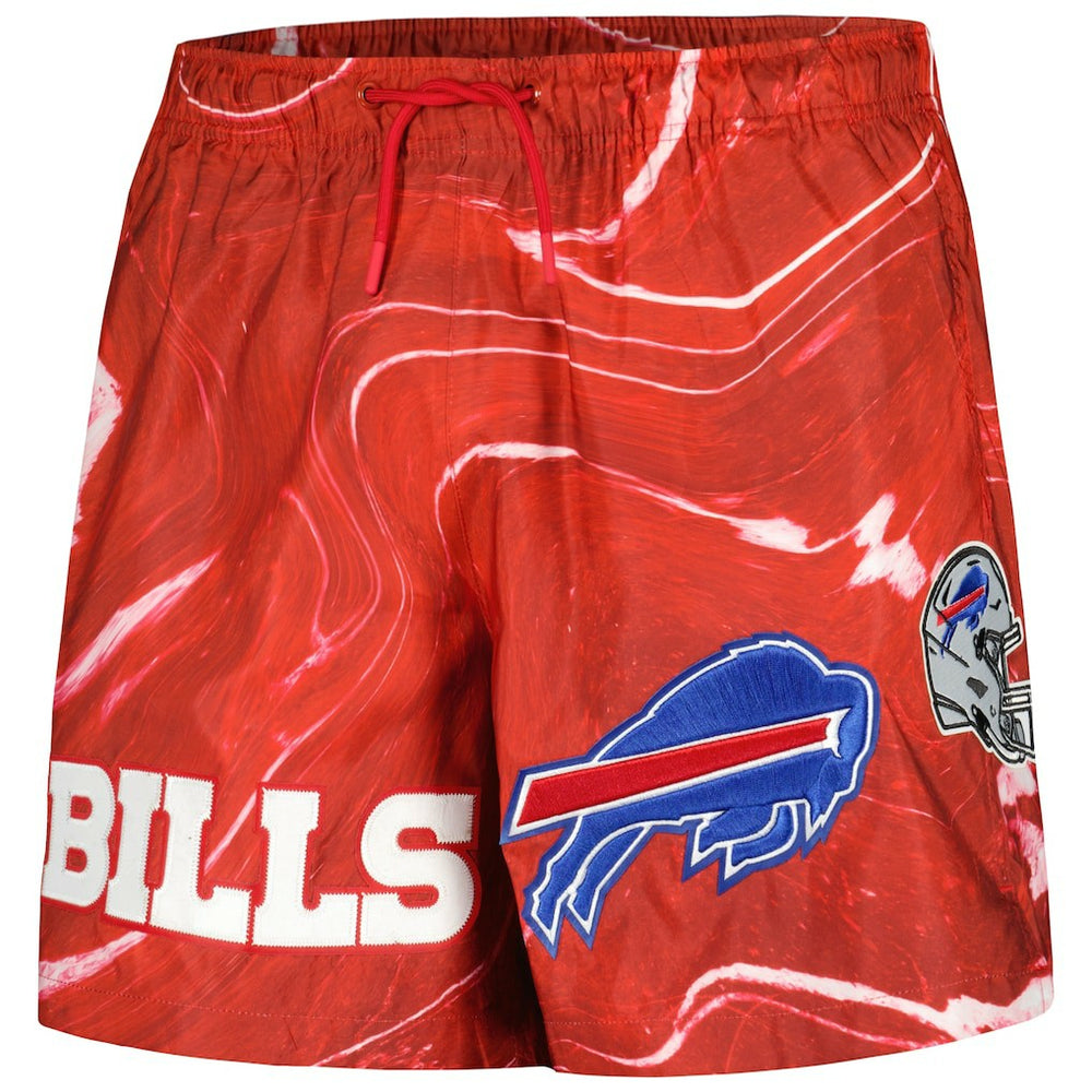 Buffalo Bills Pro Standard Allover Marble Print Shorts Red