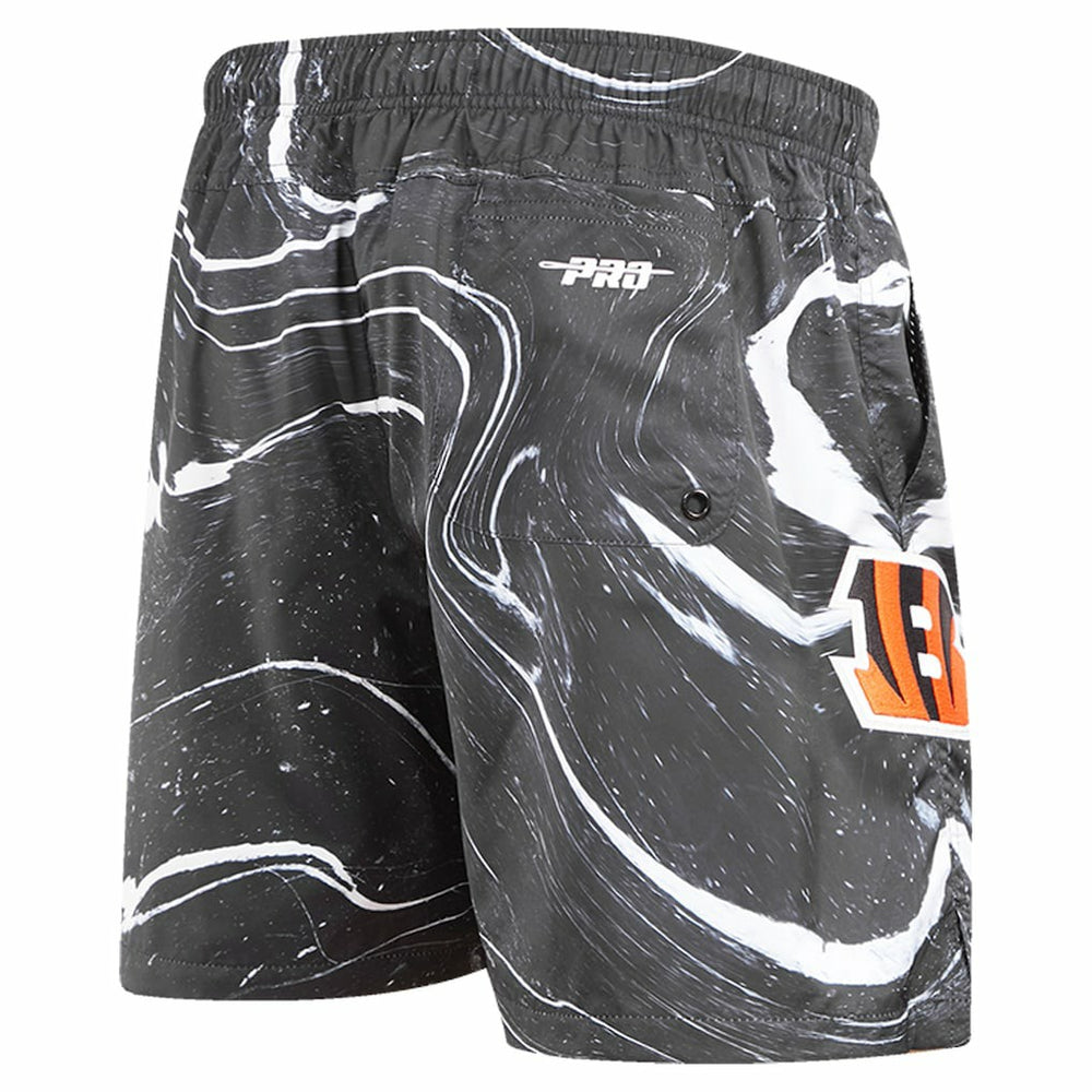 Cincinnati Bengals Pro Standard Allover Marble Print Shorts Black