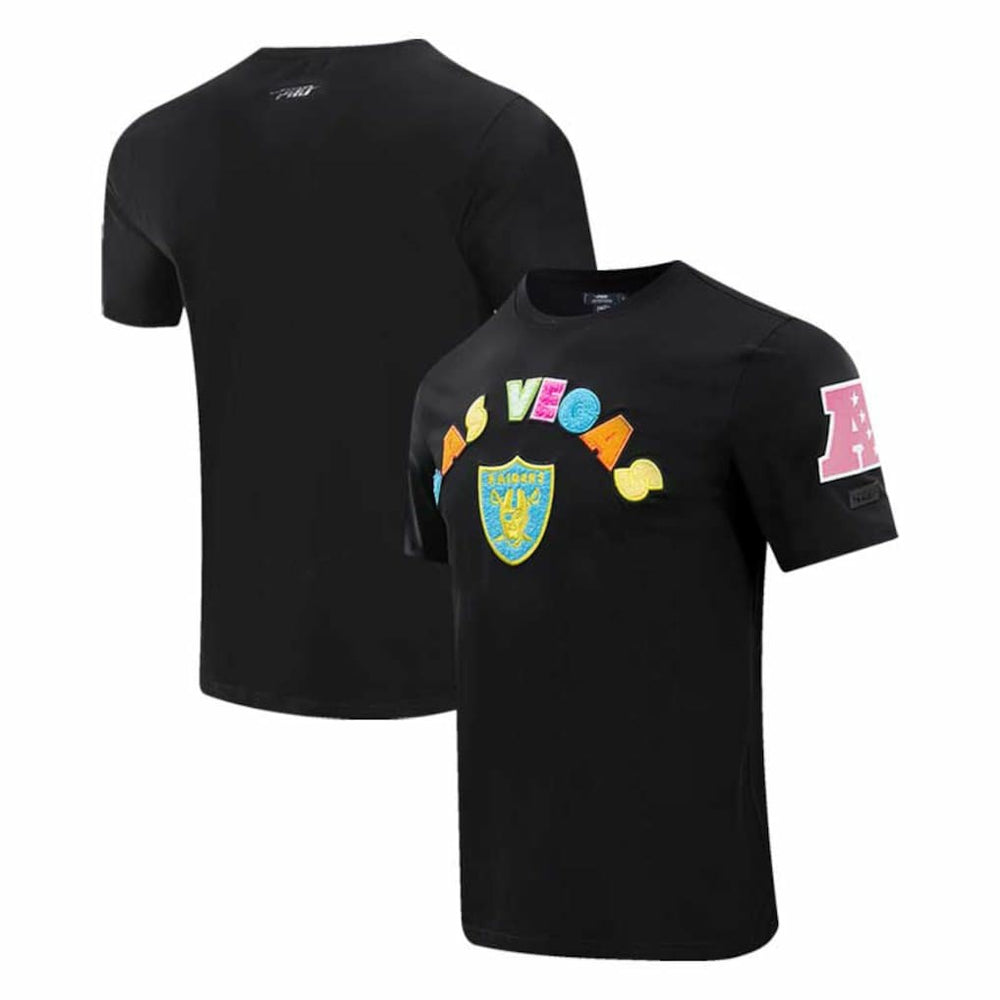 Las Vegas Raiders Pro Standard Neon Graphic T-Shirt Black
