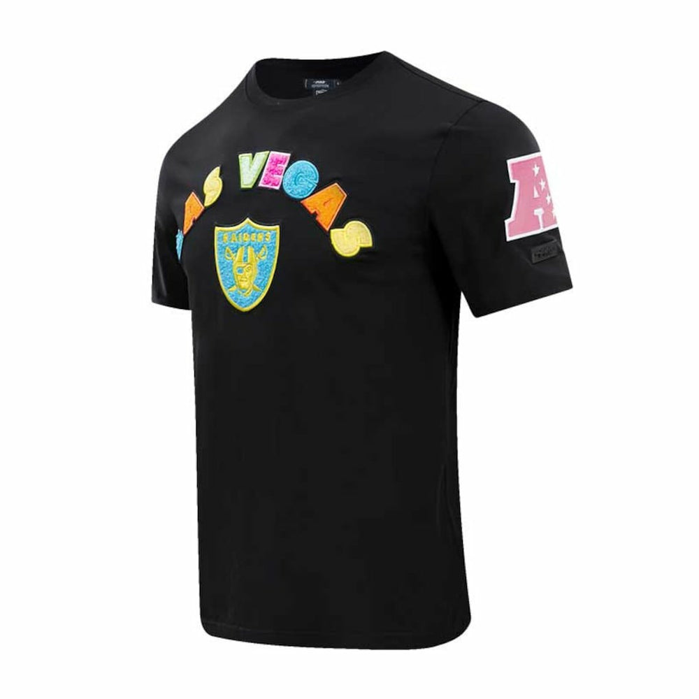 Las Vegas Raiders Pro Standard Neon Graphic T-Shirt Black