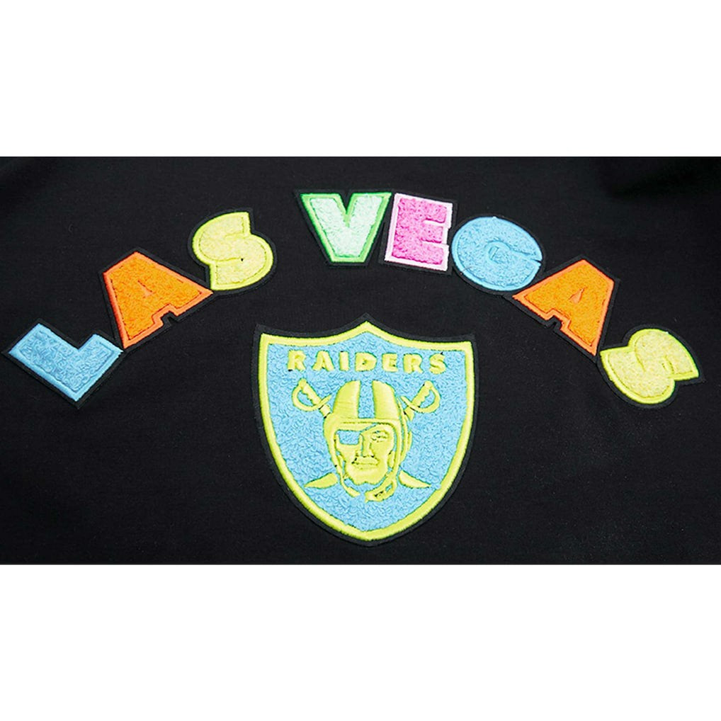 Las Vegas Raiders Pro Standard Neon Graphic T-Shirt Black