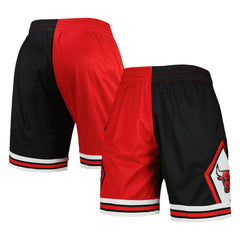 Chicago Bulls Hardwood Classics 1997 Split Swingman Shorts Black/Red