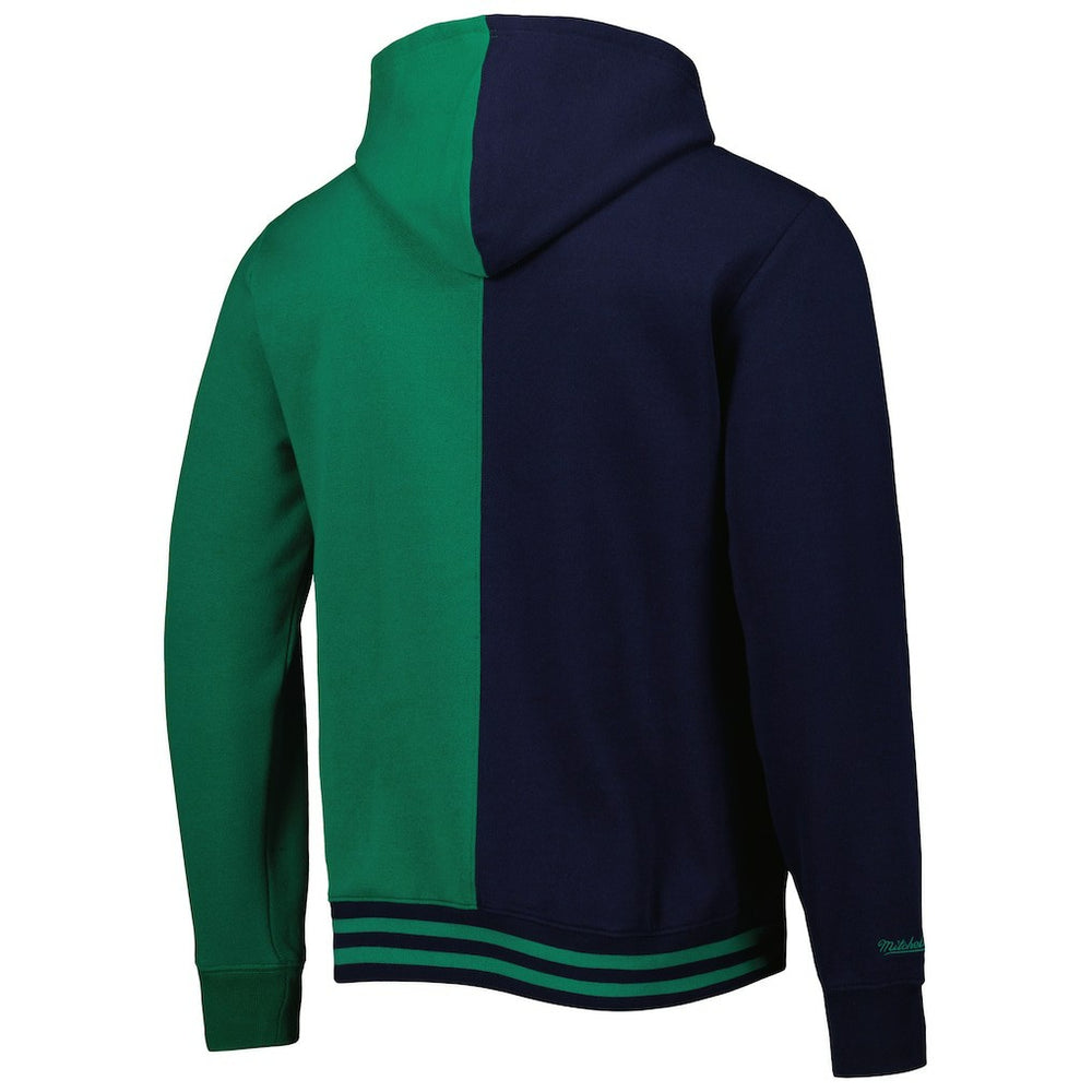 Dallas Mavericks Hardwood Classics Split Pullover Hoodie Navy/Green