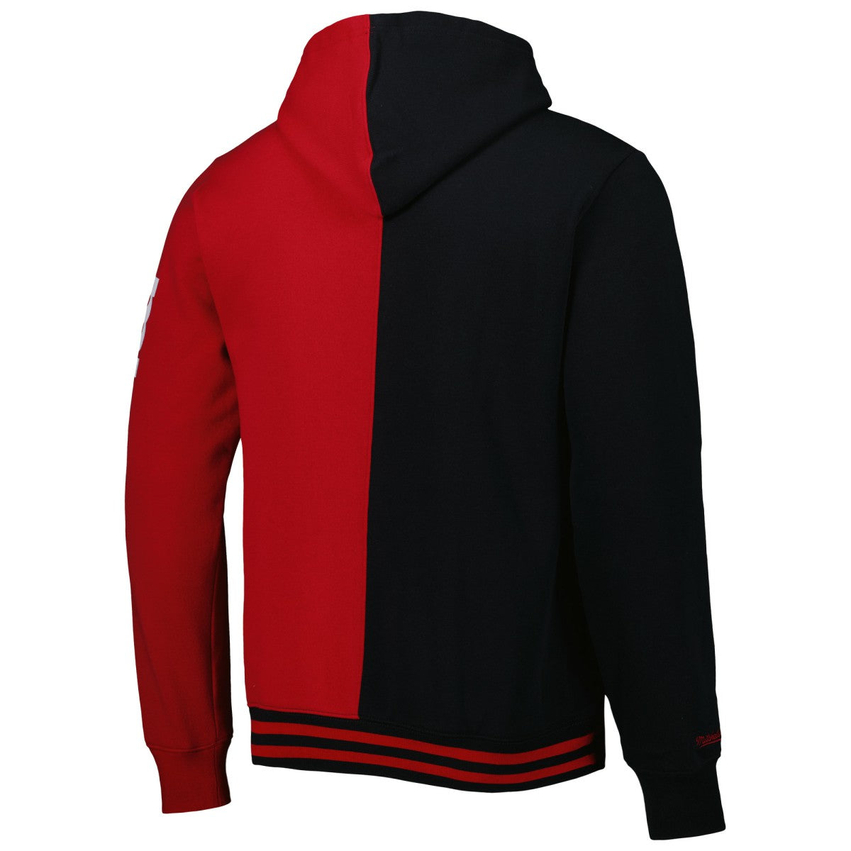 Miami Heat Hardwood Classics Split Pullover Hoodie Black/Red