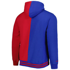 Philadelphia 76ers Hardwood Classics Split Pullover Hoodie Royal/Red