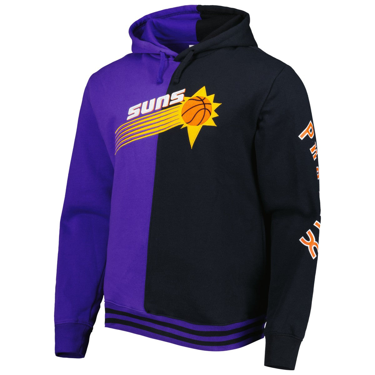 Phoenix Suns Hardwood Classics Split Pullover Hoodie Purple/Black
