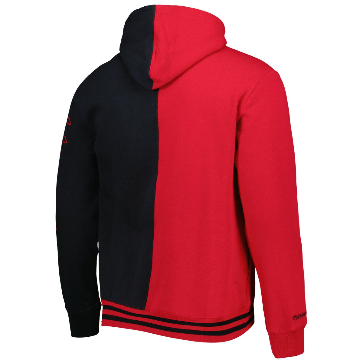 Portland Trail Blazers Hardwood Classics Split Pullover Hoodie Red/Black