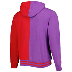 Toronto Raptors Hardwood Classics Split Pullover Hoodie Purple/Red