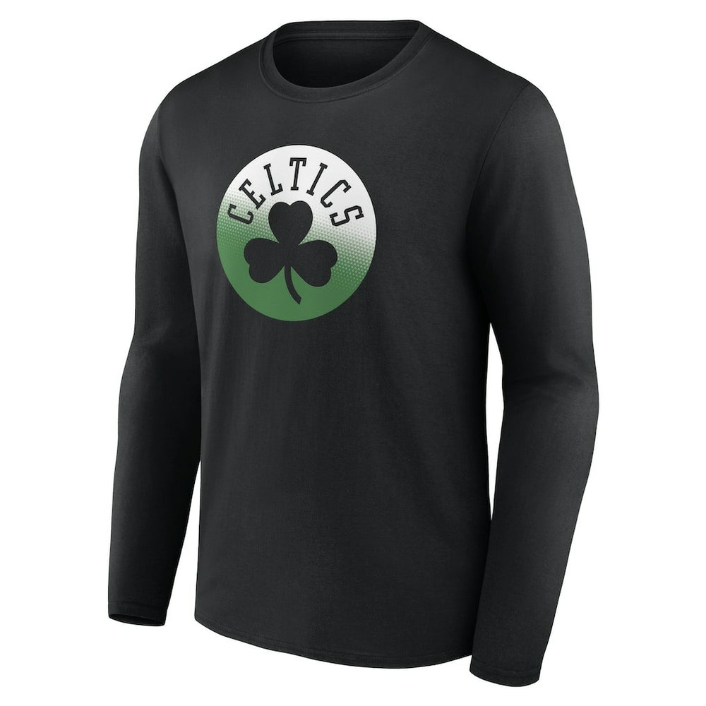 Boston Celtics Gradient Logo Long Sleeve T-Shirt Black