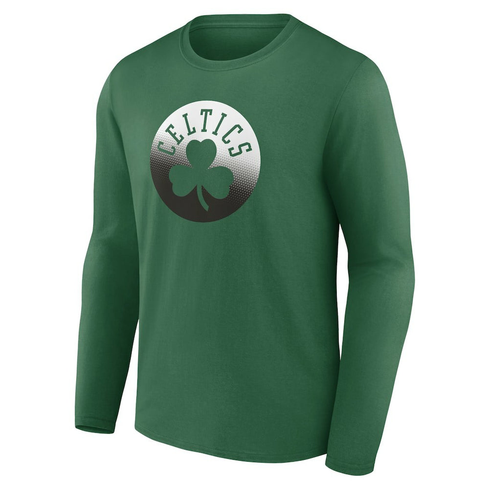 Boston Celtics Gradient Logo Long Sleeve T-Shirt Kelly Green