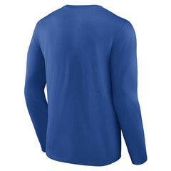 New York Knicks Gradient Logo Long Sleeve T-Shirt Blue