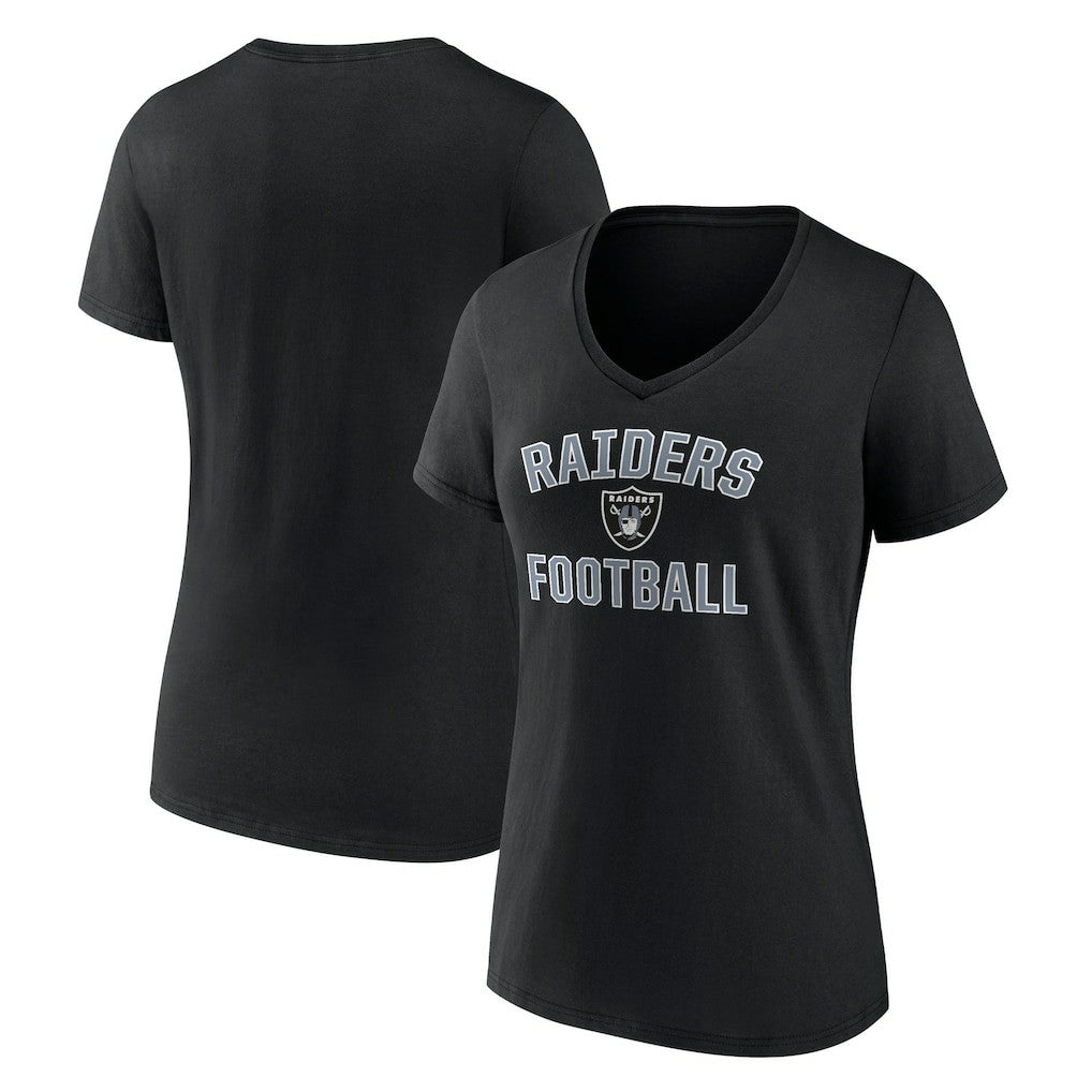Las Vegas Raiders Victory Arch V-Neck T-Shirt Black