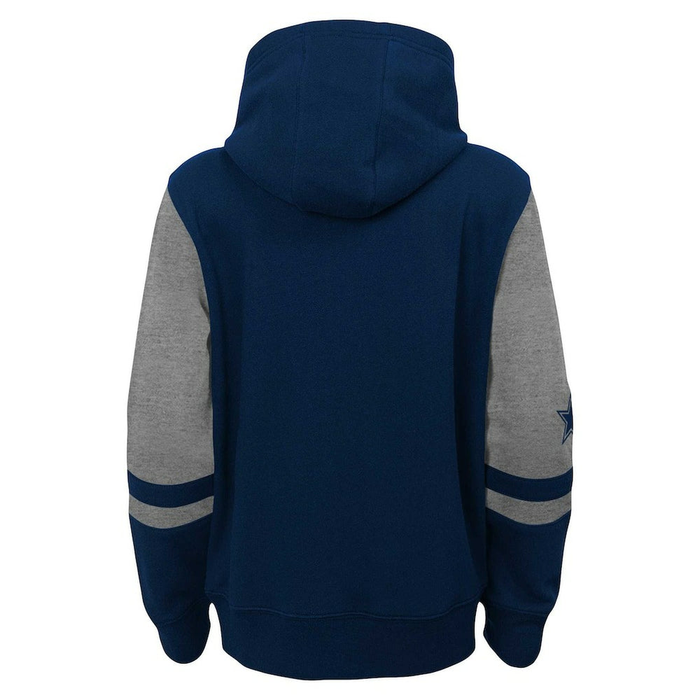 Dallas Cowboys Preschool Stadium Color Block Full-Zip Hoodie Navy