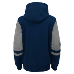 Dallas Cowboys Youth Colorblock Full-Zip Hoodie Navy
