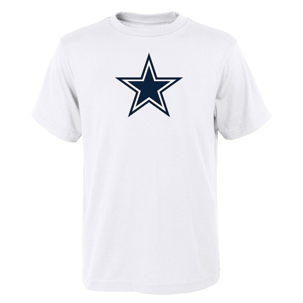 Dallas Cowboys Outerstuff Youth Primary Logo T-Shirt White