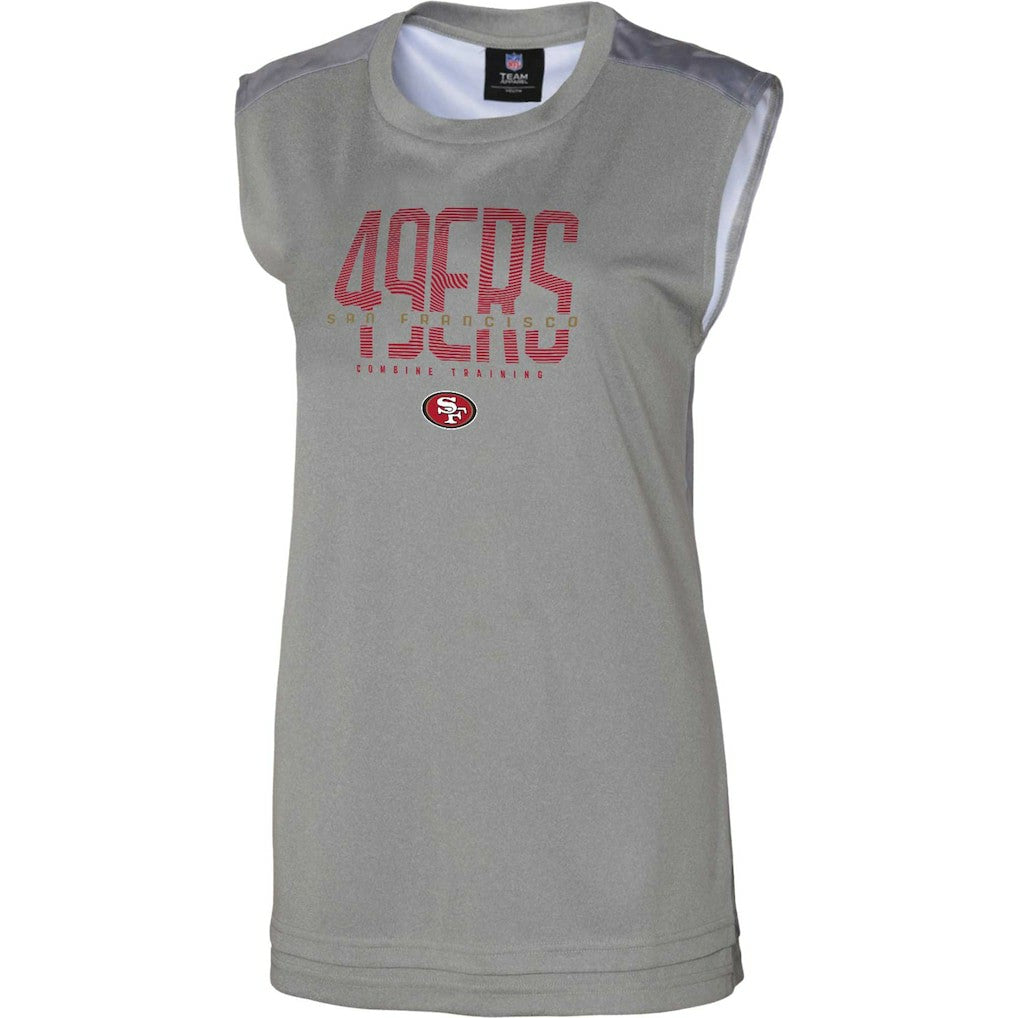 San Francisco 49ers Women's No Sweat Tank Top Gray