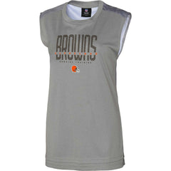 Cleveland Browns Women's No Sweat Tank Top Gray