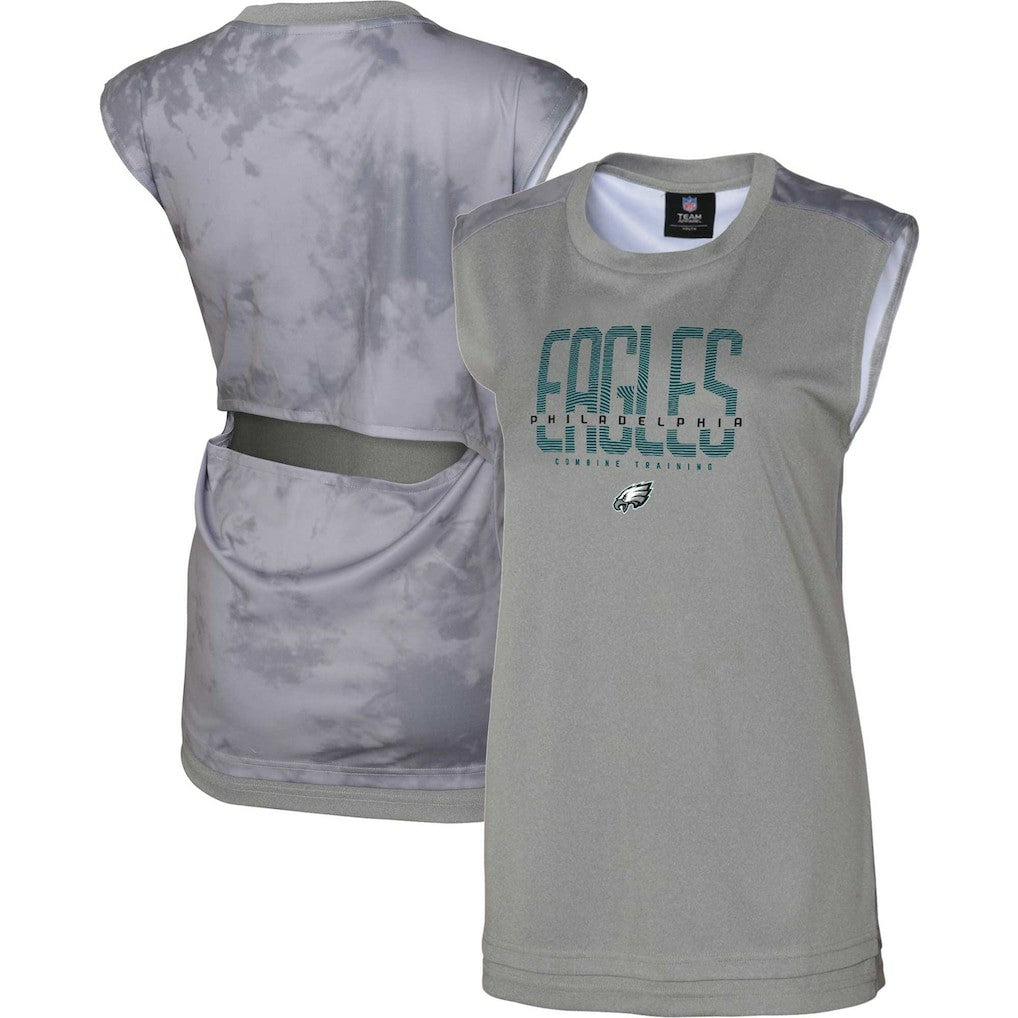 Philadelphia Eagles Women's No Sweat Tank Top Gray