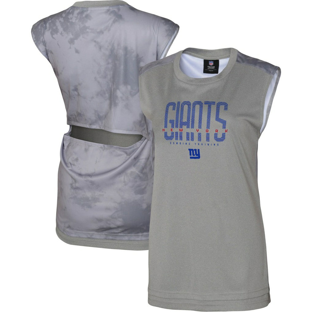 New York Giants Women's No Sweat Tank Top Gray