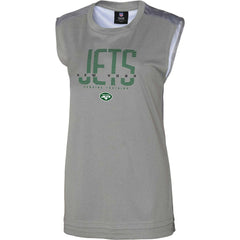 New York Jets Women's No Sweat Tank Top Gray