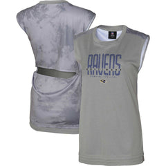 Baltimore Ravens Women's No Sweat Tank Top Gray